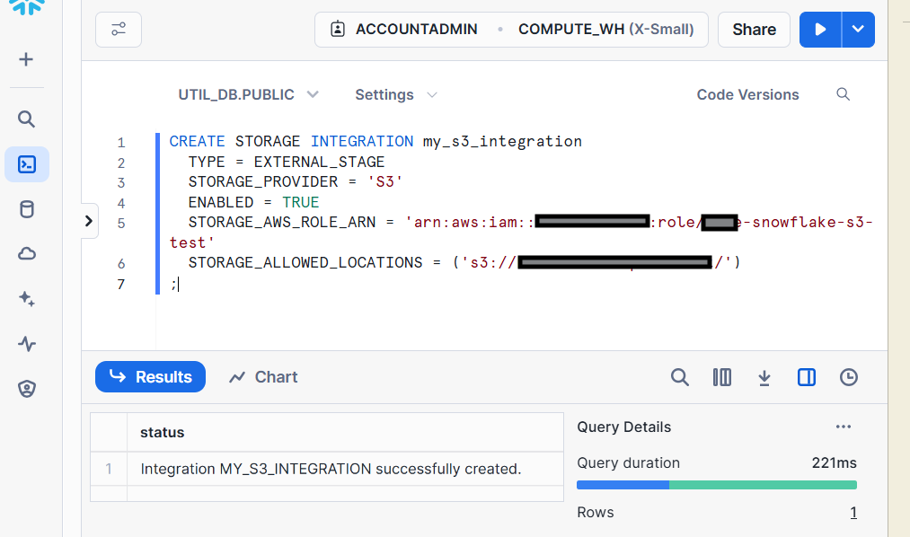 Create Storage Integration